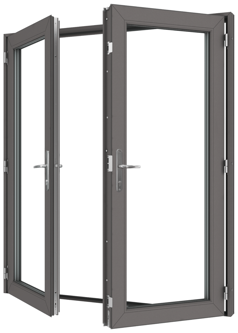 aluminium french doors anthracite grey simply trade dorset
